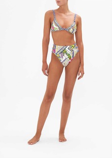 Camilla Bra With Button Bikini Bottom In Amalfi Amore