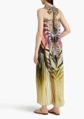 Camilla - Crystal-embellished printed silk crepe de chine maxi dress - Multicolor - XS