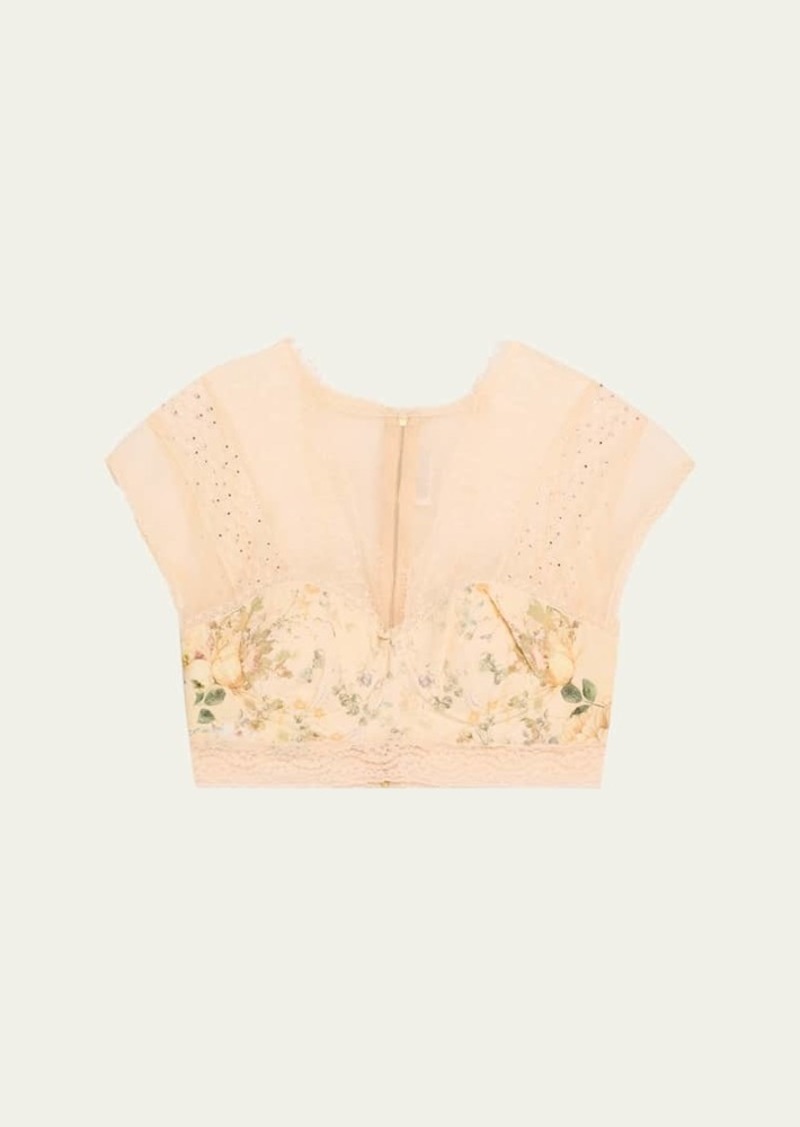 Camilla Adorned in Antiquity Lace Splice Top