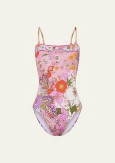 Camilla Clever Clogs Bandeau One-Piece Swimsuit