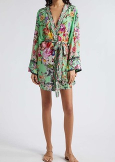 Camilla Floral Silk Cover-Up Wrap