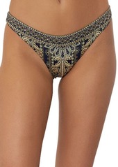 Camilla It's All Over Torero Crystal Embellished High Leg Bikini Bottoms in Its All Over Torero at Nordstrom