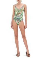 Camilla Porcelain Dream Underwire One-Piece Swimsuit at Nordstrom