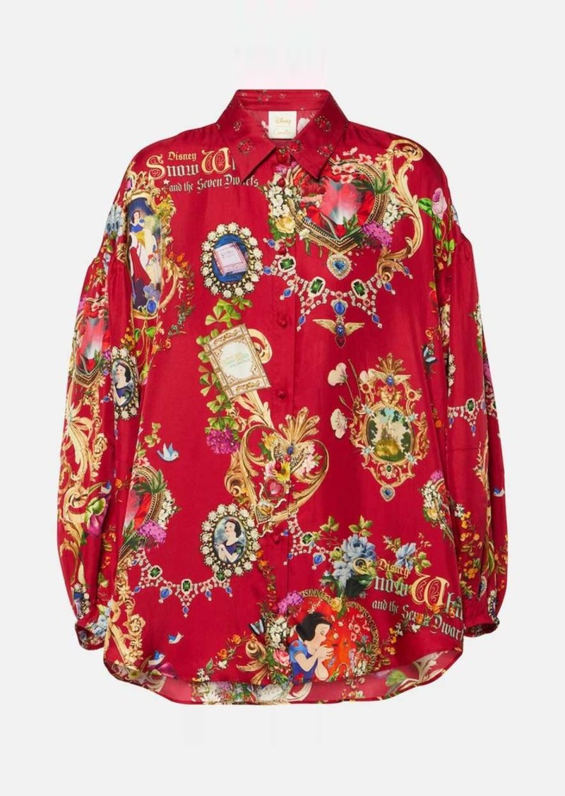 Camilla Printed silk shirt