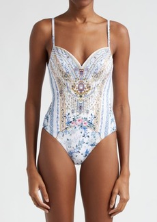 Camilla Season of the Siren Print C- & D-Cup Underwire One-Piece Swimsuit at Nordstrom