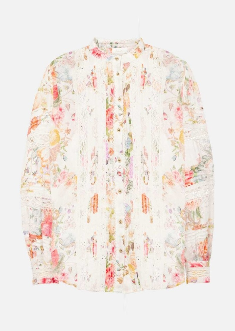 Camilla Sew Yesterday floral cotton blouse