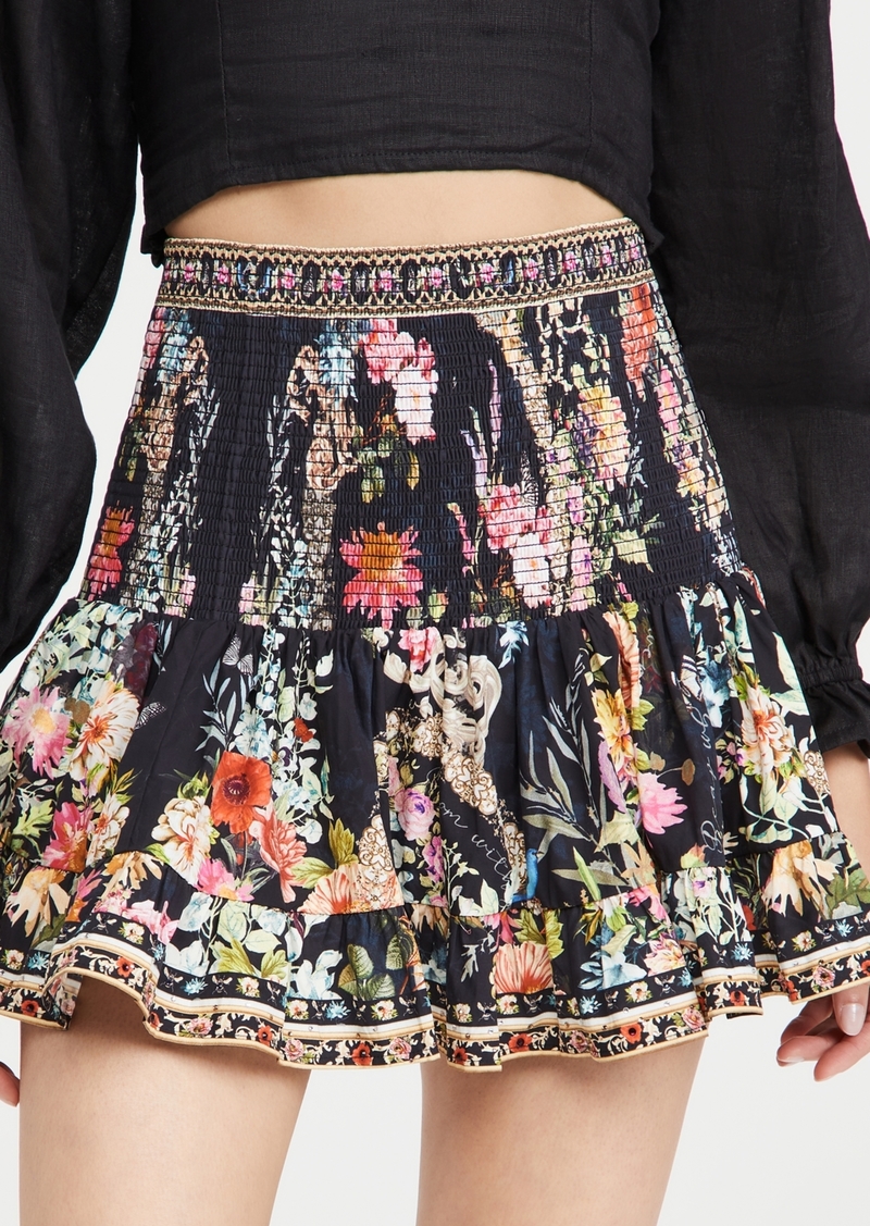 Camilla Short Shirred Skirt