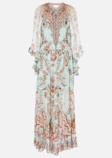 Camilla Weaving Worlds floral silk maxi dress