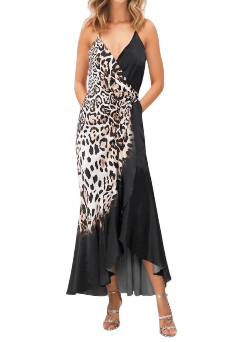 Camilla Cool For Cats Wrap Front Dress In Black