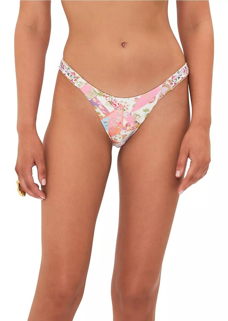 Camilla Floral Low-Waist Bikini Bottom