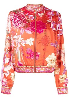 Camilla floral-print bomber jacket
