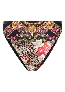 Camilla floral-print high-waisted bikini bottoms