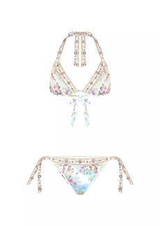 Camilla Floral-Print Side-Tie Bikini