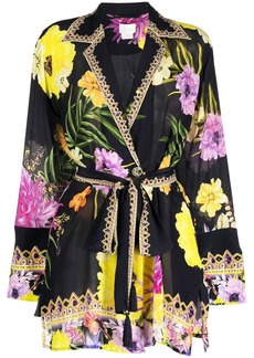 Camilla floral-print silk jacket