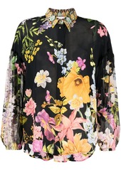 Camilla floral-print silk shirt