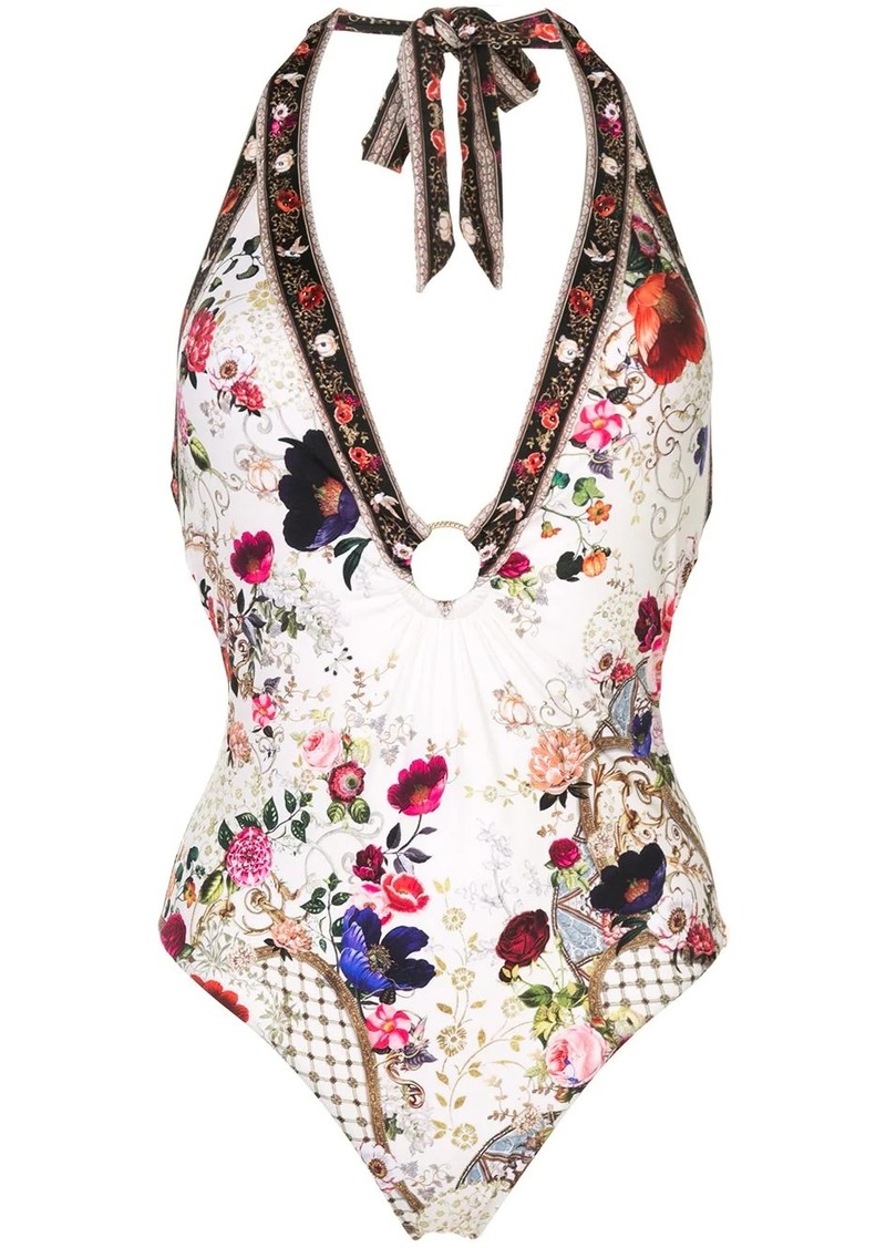 floral-print swimsuit - 30% Off!