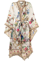 Camilla floral-print tied-waist jacket