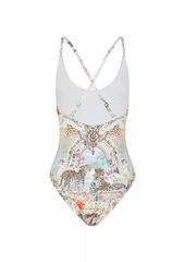 Camilla Floral Scoopneck One-Piece Swimsuit