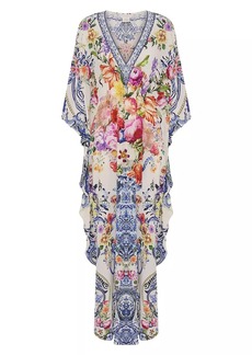 Camilla Floral Silk Cover-Up