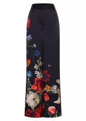 Camilla Floral Silk Wide-Leg Pants