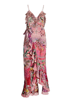 Camilla Glasshouse Romance Silk Midi Wrap Dress