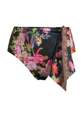 Camilla High-Waist Floral Tie-Front Bikini Bottom