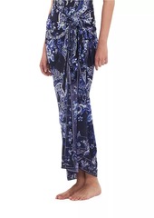 Camilla Knotted Floral Sarong Cover-Up