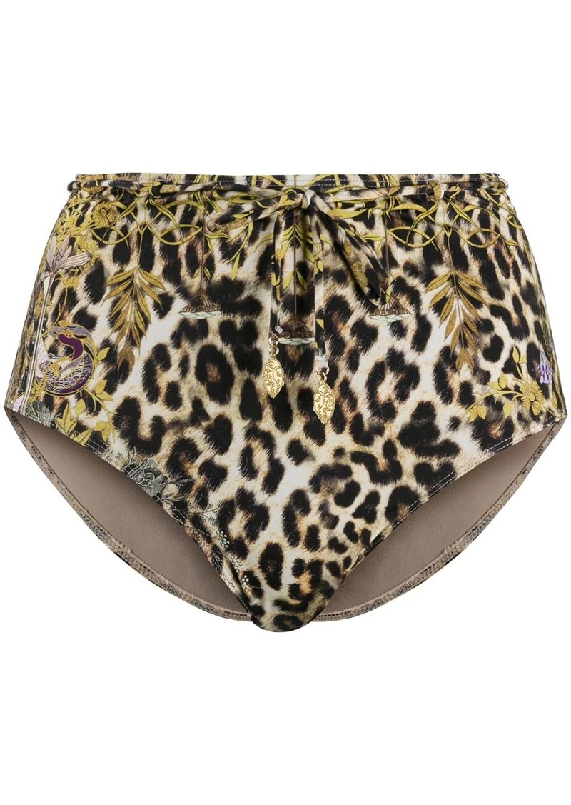 Camilla leopard print bikini bottoms