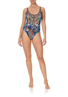 Camilla Low Scoop One Piece In Rainbow Room