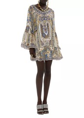 Camilla Make Me Your Mosiac Silk Cover-Up Minidress