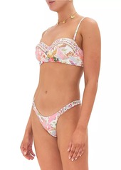 Camilla Patchwork Floral Balconette Underwire Bikini Top