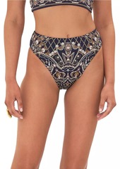 Camilla Printed High-Waisted Bikini Bottom