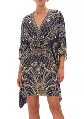 Camilla Printed Silk Caftan