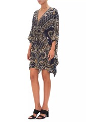 Camilla Printed Silk Caftan