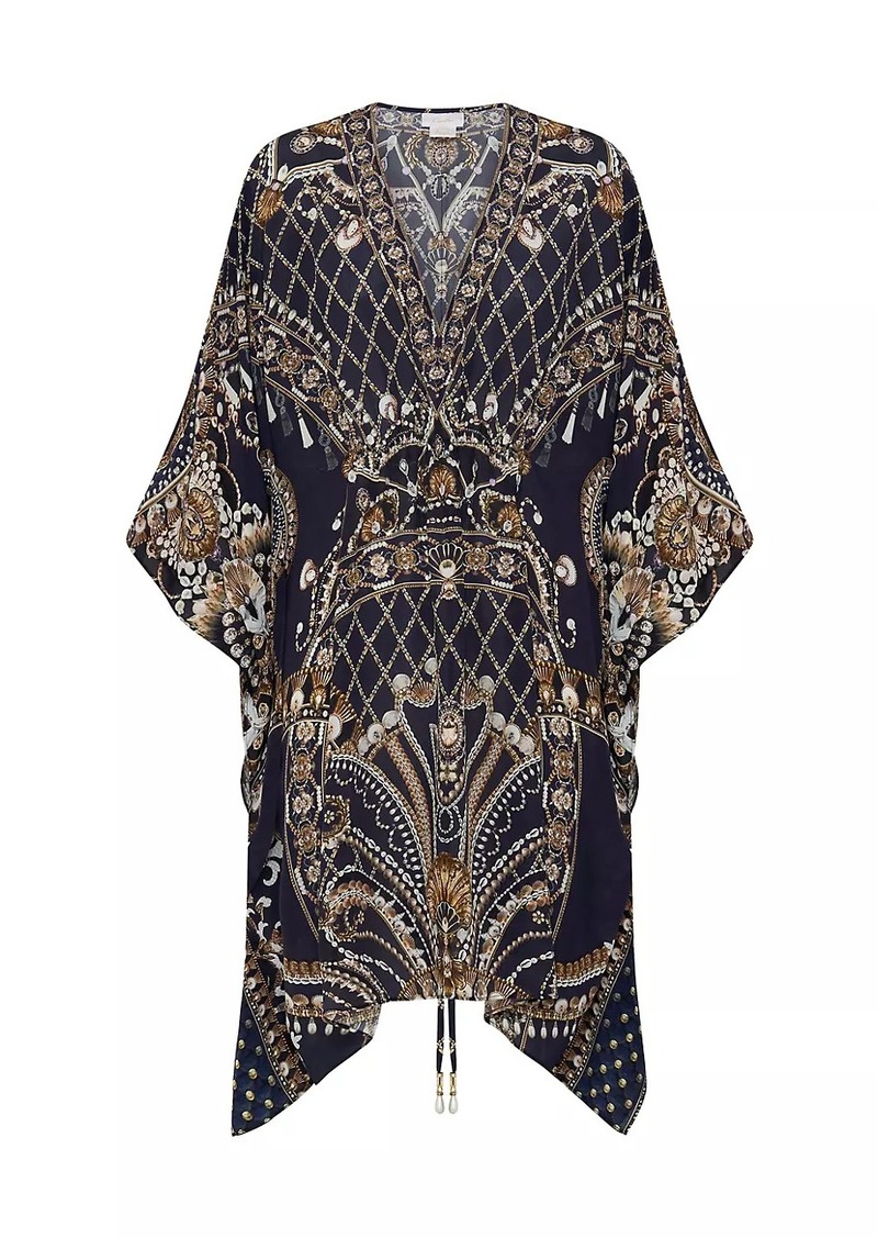 Camilla Printed Silk Caftan