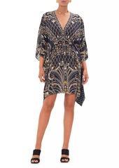 Camilla Printed Silk Caftan