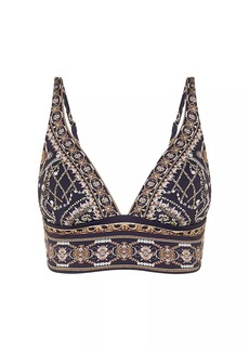 Camilla Printed Triangle Bikini Top