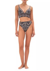 Camilla Printed Triangle Bikini Top