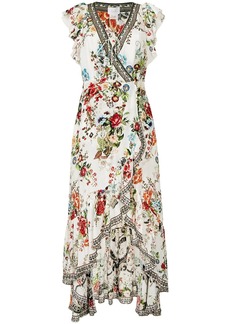 Camilla Shakespeares Garden-print wrap dress