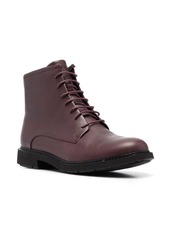 Camper ankle lace-up fastening boots