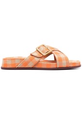 Camper Atonik gingham-check print slides