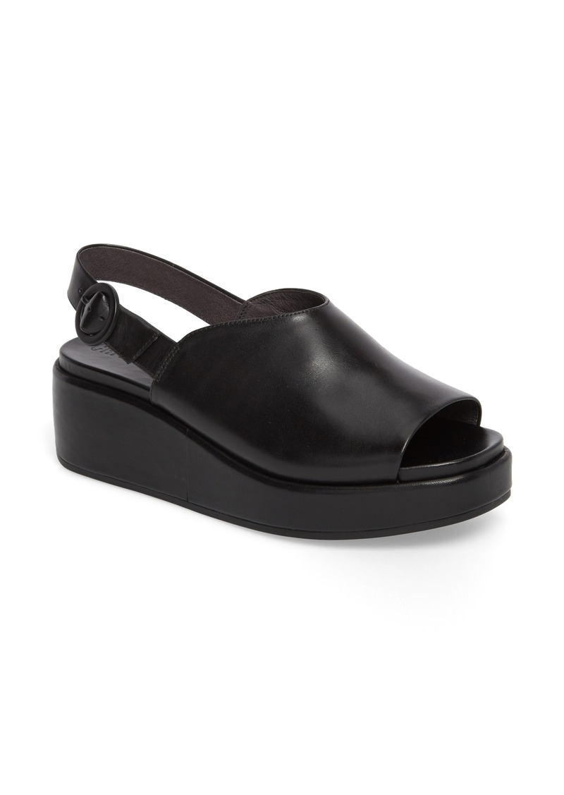 camper misia platform wedge sandal