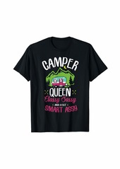 Camper Queen Classy Sassy Smart Assy Camping RV Gift T-Shirt