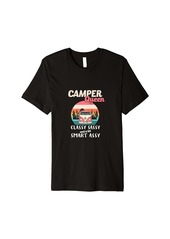 camper queen classy sassy smart assy Funny Glamping Outdoor Premium T-Shirt