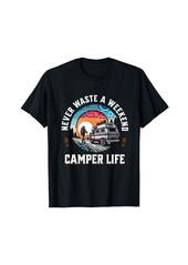 Camper Van Motor Home Caravan Camping RV Vacation Weekend T-Shirt
