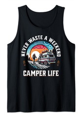 Camper Van Motor Home Caravan Camping RV Vacation Weekend Tank Top