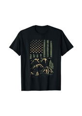 Camping American Flag Patriotic 5th Wheel Camper T-Shirt