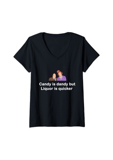 Camper Candy Is Dandy But Liquor Is Quicker Minimalist V-Neck T-Shirt