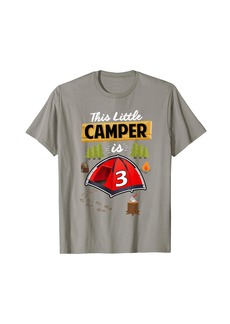 Camper Fun 3rd Camping Birthday T-Shirt Camp Lover 3 Year Old Gift