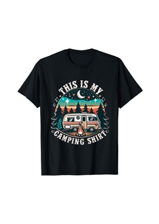 Funny Camper Hiking Nature Shirt This Is My Camping Shirt T-Shirt